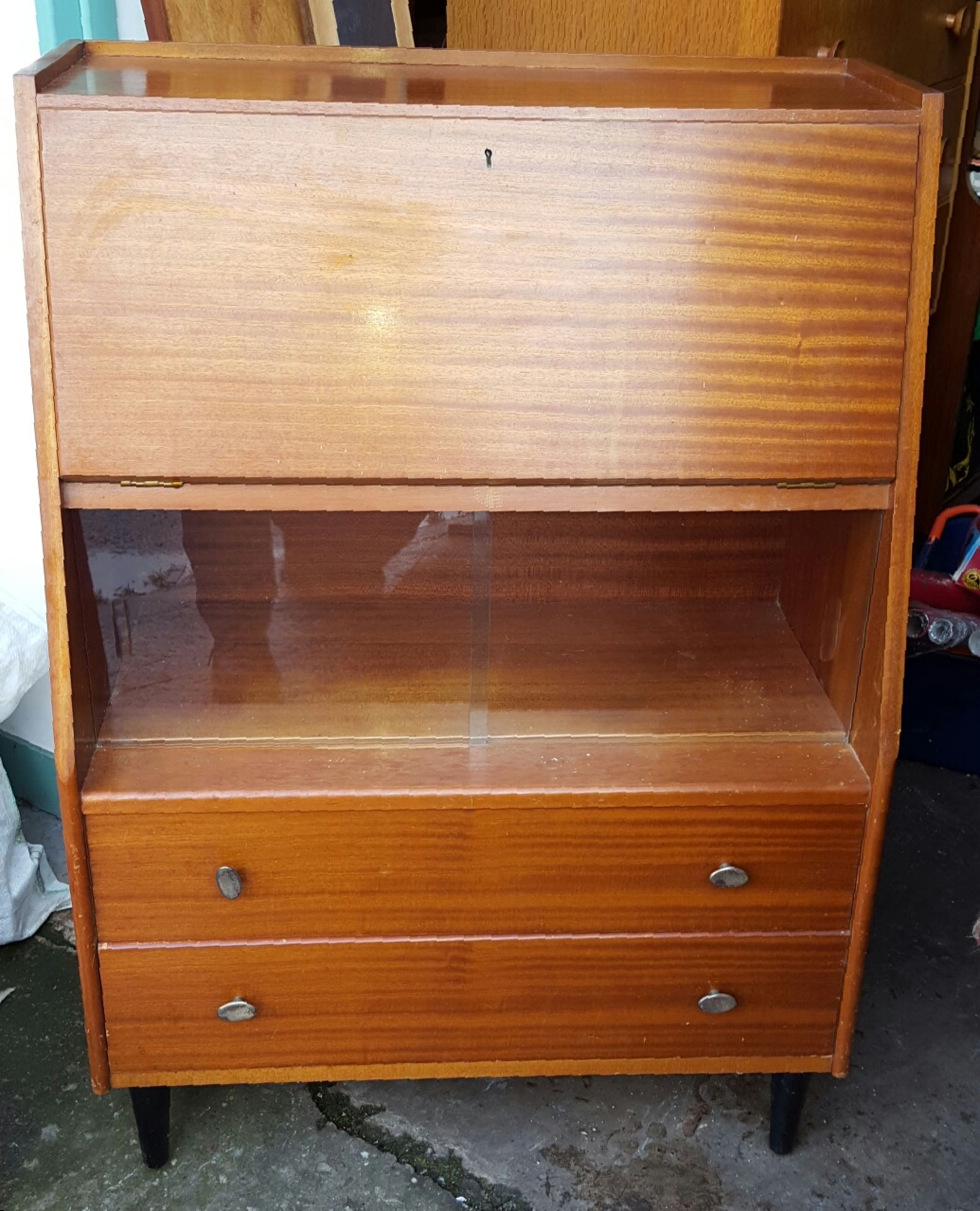 2 x Drop Leaf Tables Plus Vintage Bureau No Resrve - Image 2 of 3