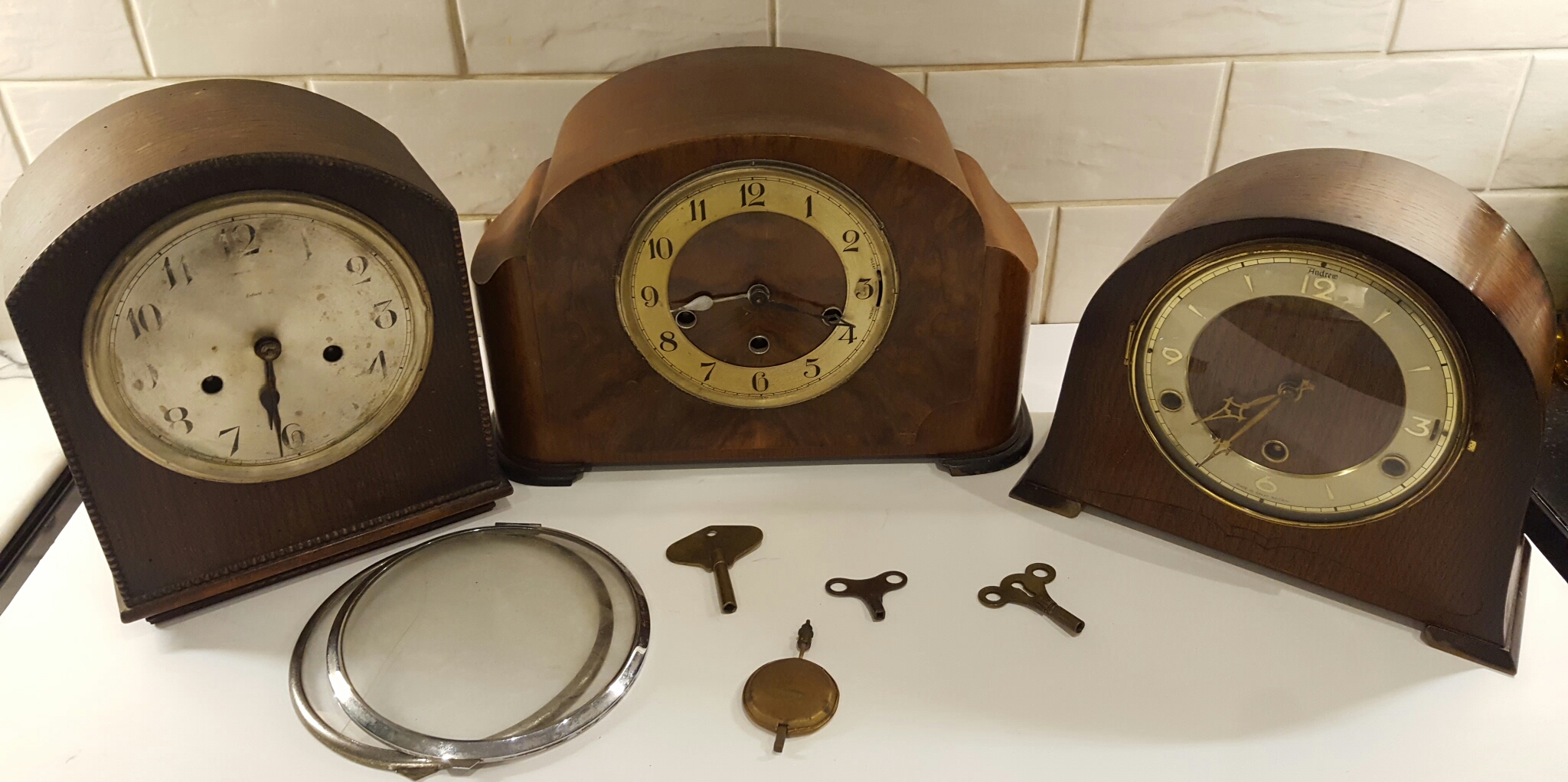 3 Assorted Vintage Retro Clocks No Reserve