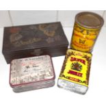 4 Retro Vintage Collectors Tins No Reserve