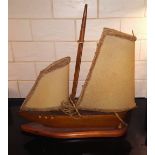 Vintage Retro Yacht Lamp & Oak Trouser Press No Reserve