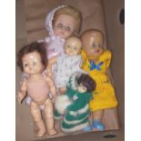 5 Vintage Retro Collectable Dolls Assorted Sizes. No Reserve