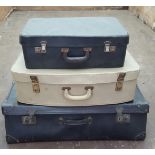 3 x Vintage Suitcases No Reserve