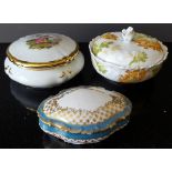 3 x Vintage Limoges Boxes includes early Limoges items