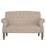 Southwold Linen 2 Seater Sofa In Ivory