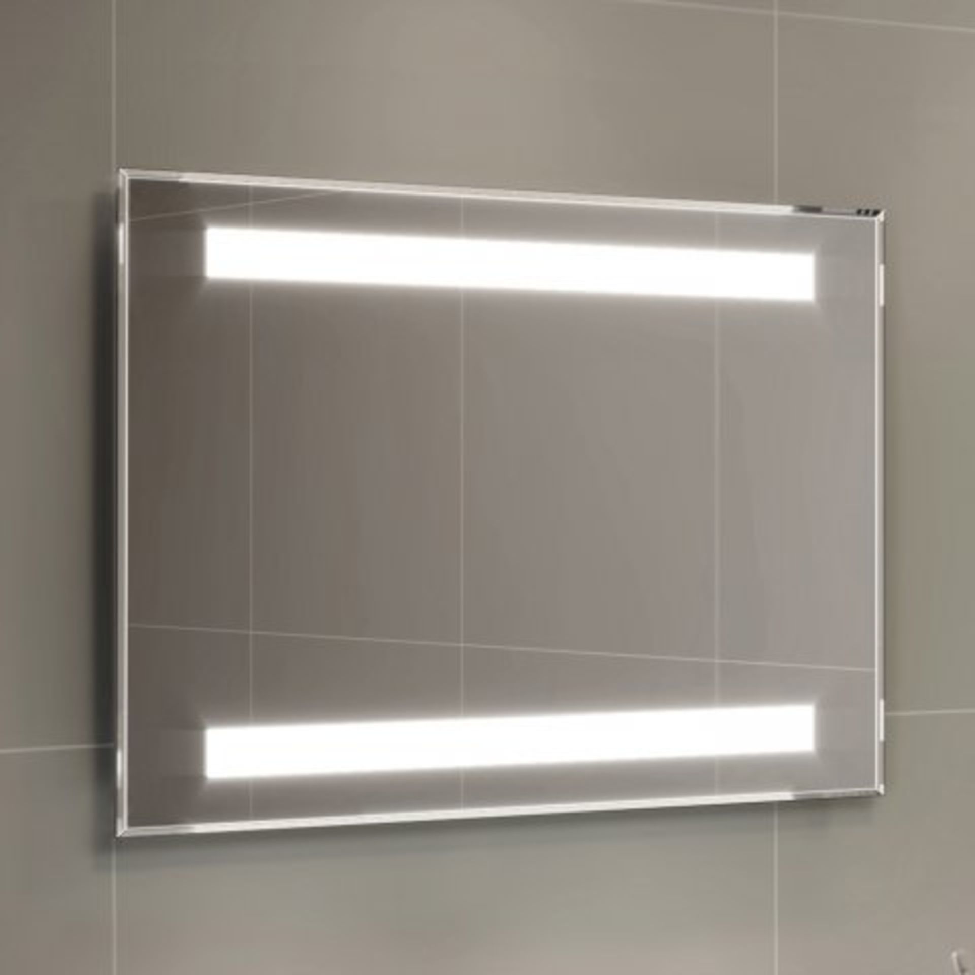 (A102) 500x700mm Omega Illuminated LED Mirror. RRP £349.99. Rectangular mirror with smart edges, - Image 2 of 5