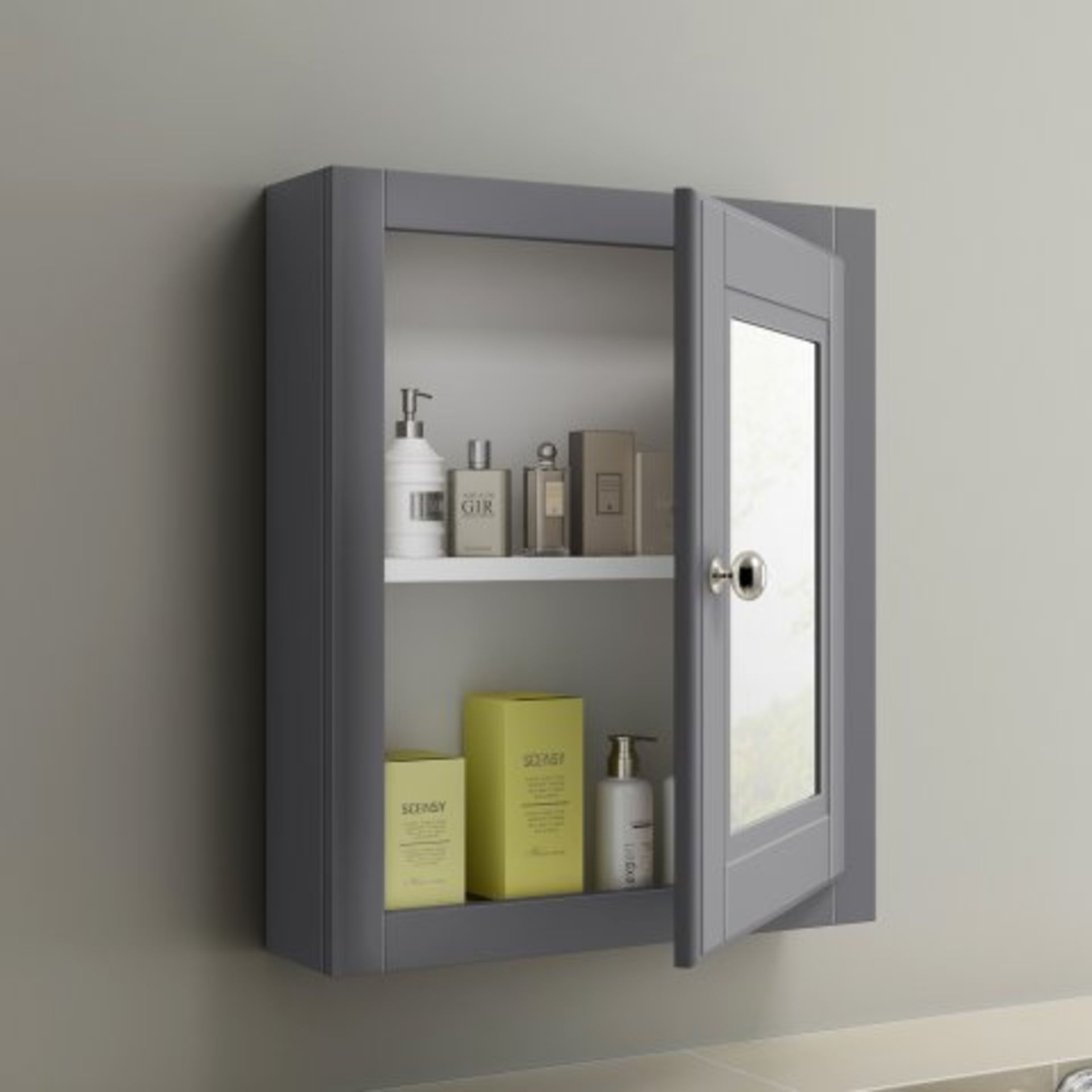 (33) 500mm Cambridge Midnight Grey Single Door Mirror Cabinet. RRP £249.99. Our Cambridge Midnight - Image 2 of 4