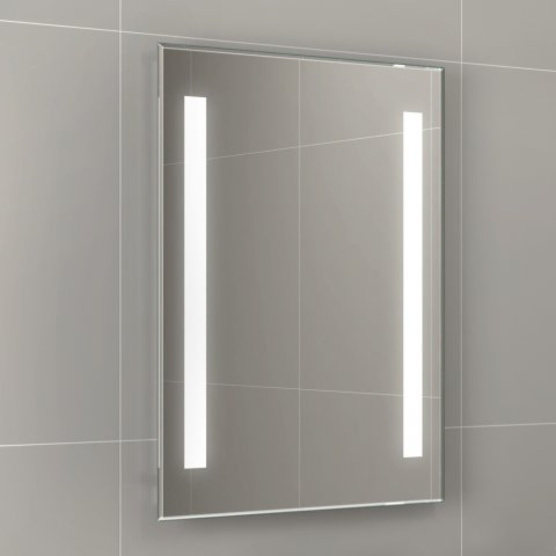 (A102) 500x700mm Omega Illuminated LED Mirror. RRP £349.99. Rectangular mirror with smart edges, - Image 5 of 5