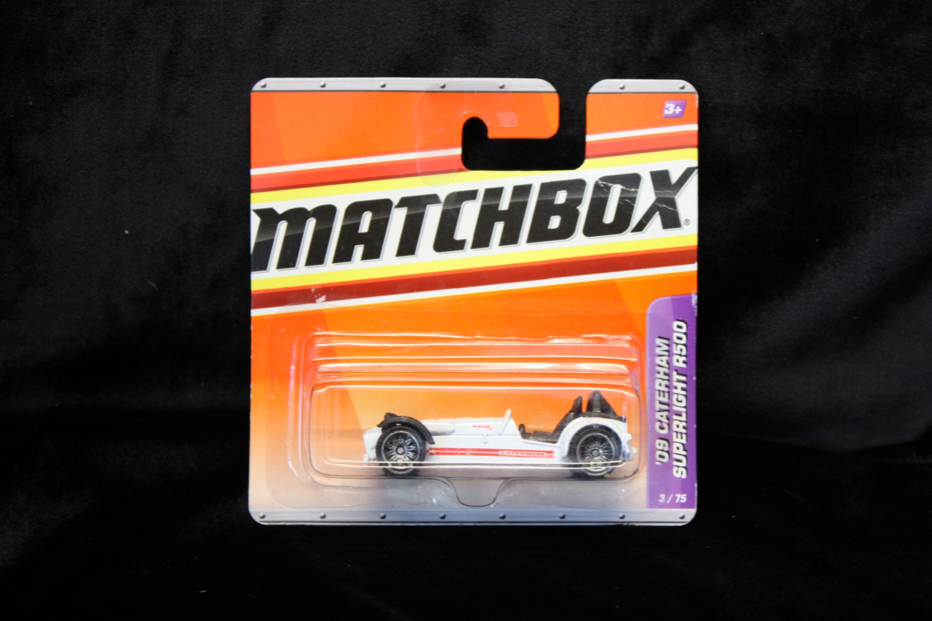 Matchbox 2009 Caterham Superlight R500 - White 3/75. Model is part of an old private collection -