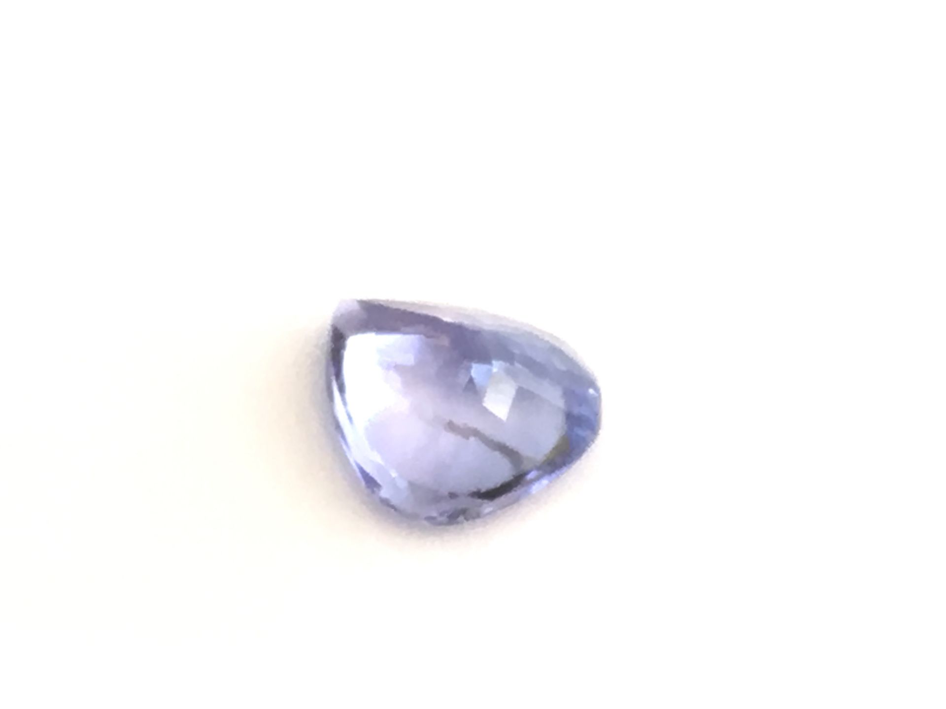 1.59ct Natural Tanzanite with IGI Certificate - Report No' R1D87980. Pear fancy cut in Bluish - Image 4 of 4