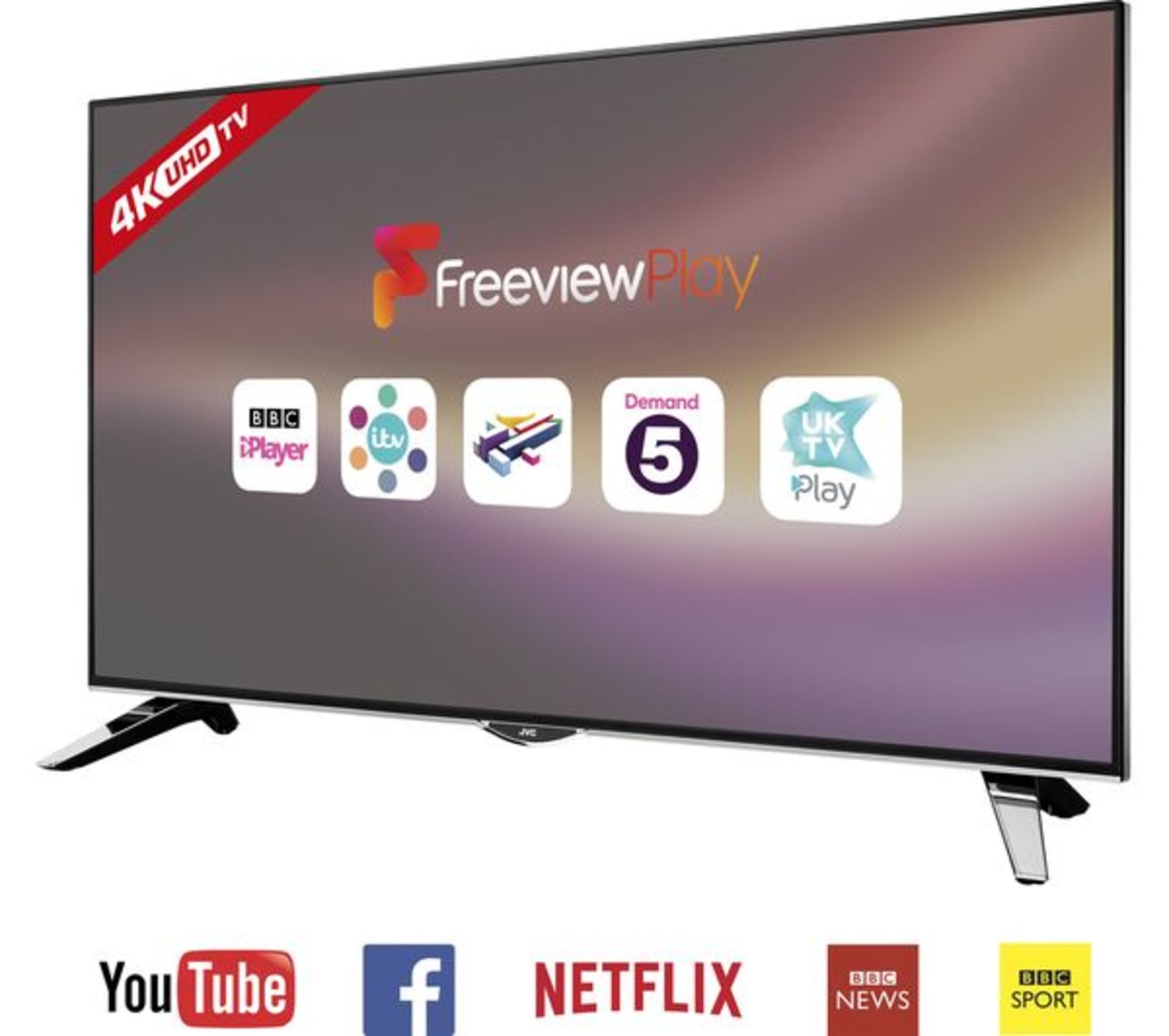 (T26) JVC LT-43C862 Smart 4K Ultra HD 43" LED TV. RRP £449. 4K Ultra HD resolution brings - Image 6 of 6