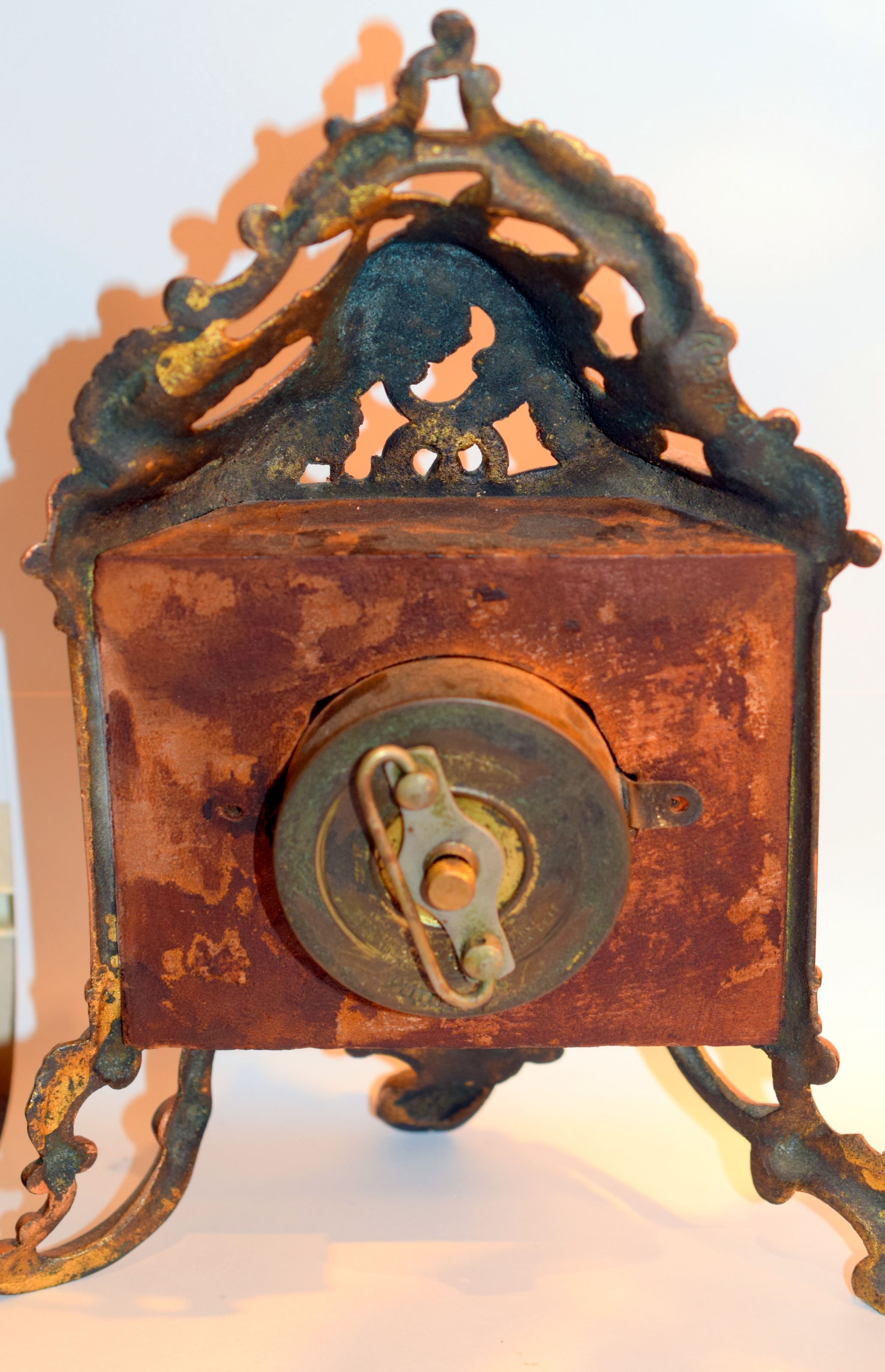 Small Rococco Style British Mantel Clock United Clock Co Birmingham - Image 4 of 5