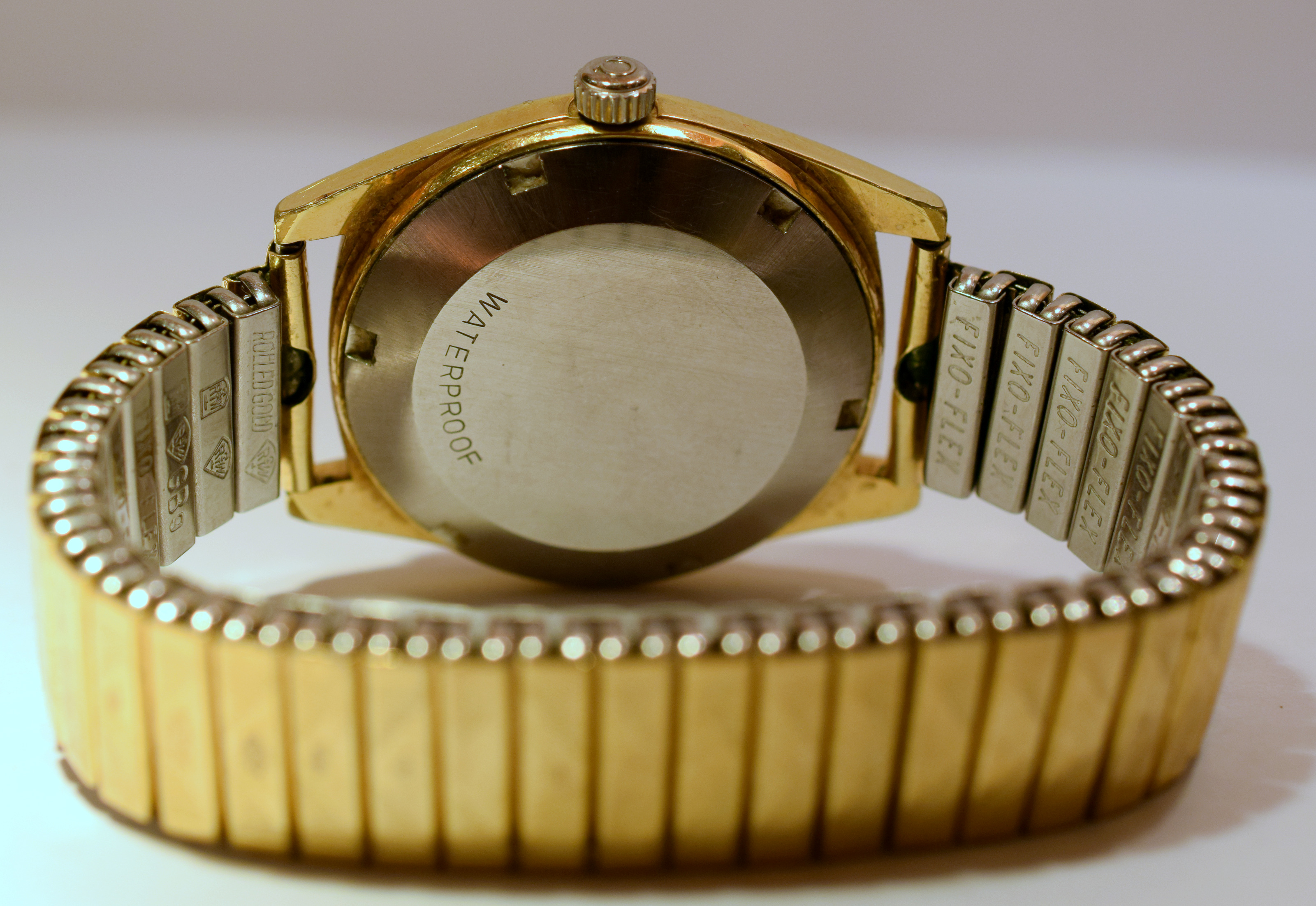 Gold Plated Omega Geneve Automatic on expanding bracelet - Bild 3 aus 3