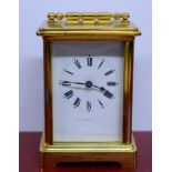 Hardy Of Edinburgh Brass Carriage Clock