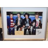 Framed And Signed Photo Of Sex Pistols Group