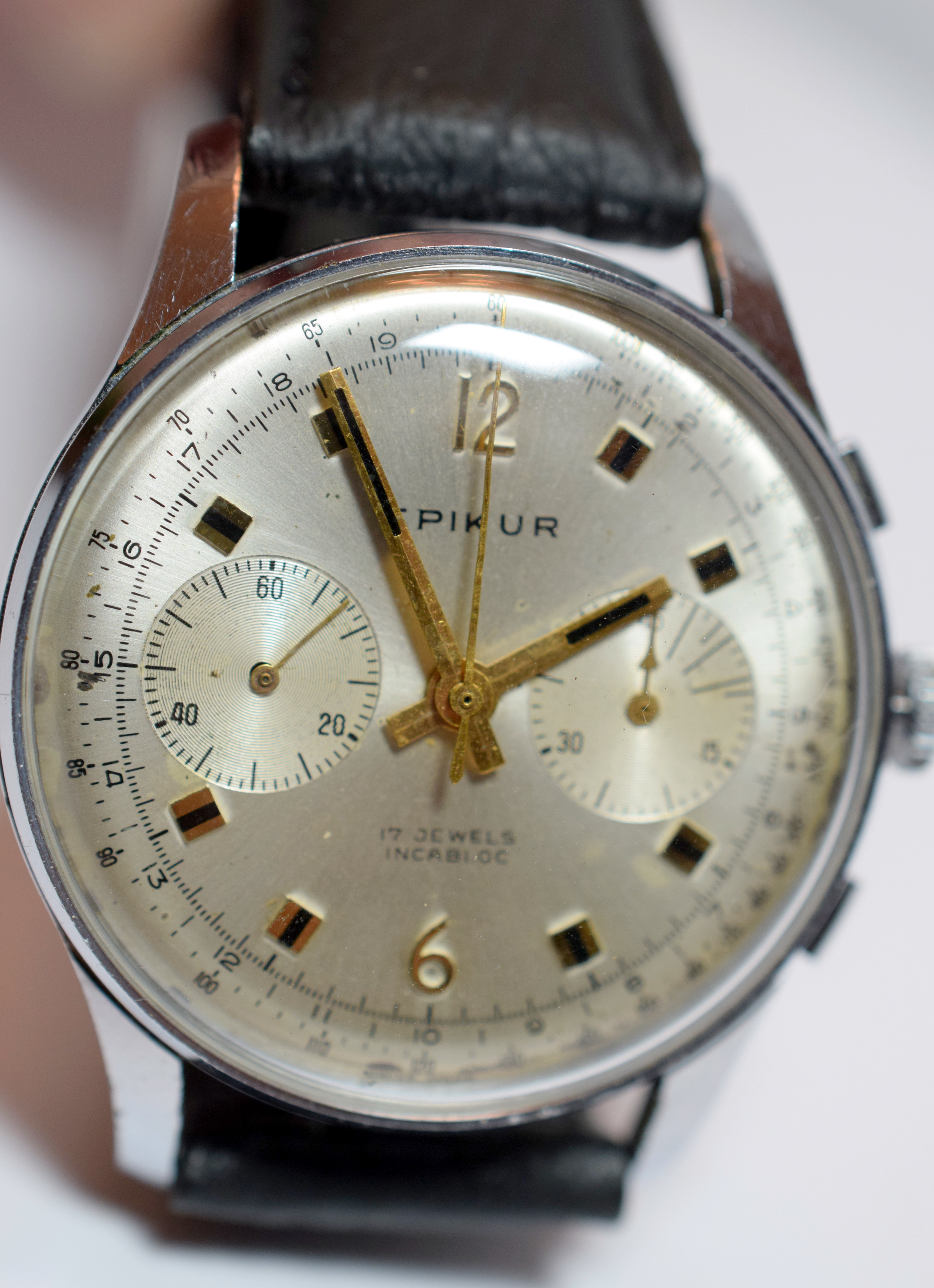 Epikur Chronograph c1940s. - Image 3 of 9