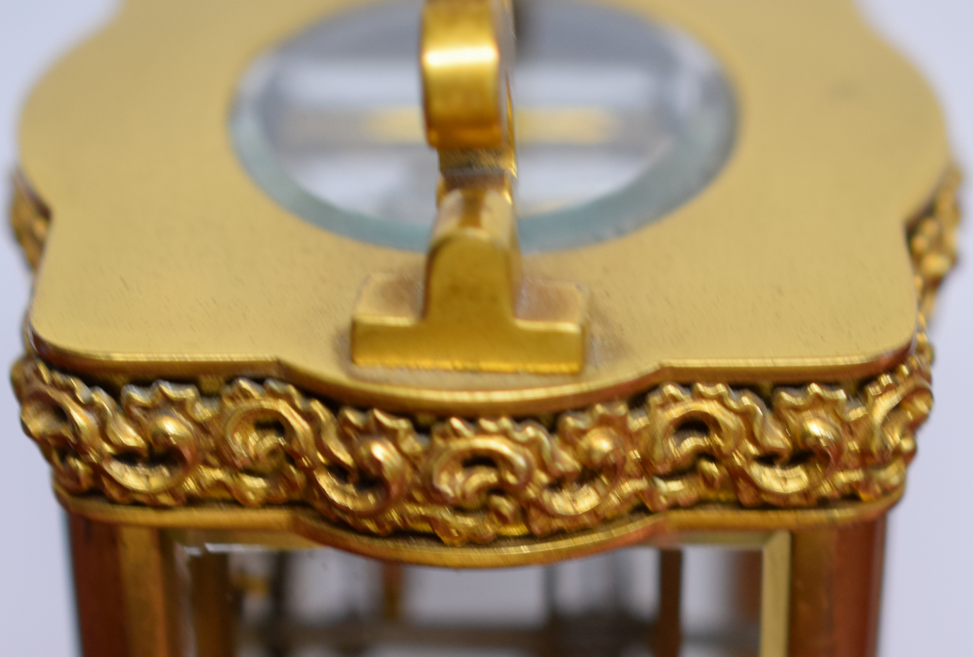 French Brass Serpentine Carriage Clock c1880s - Bild 3 aus 5