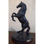 Royal Doulton (Spirit Of The Wild) Rearing Horse Figure In Black With Box