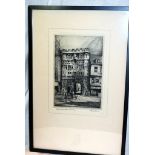 Adrian Hill Lithograph Of Christchurch Gate Canterbury