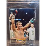 Framed And Signed Photograph Joe Calzaghe