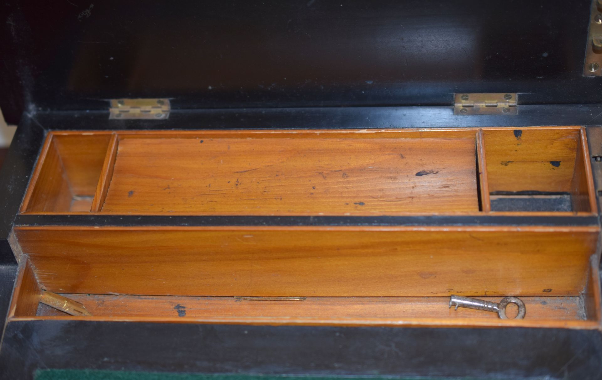 Victorian Writing Rosewood Slope - Image 3 of 6