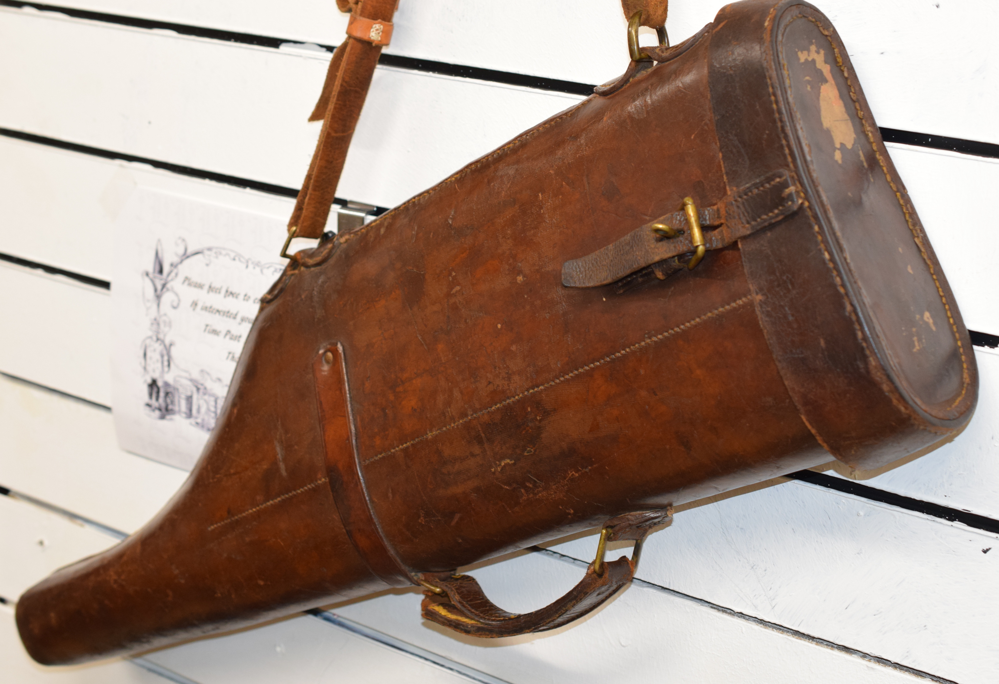Victorian Leather Leg Of Mutton Shotgun Case