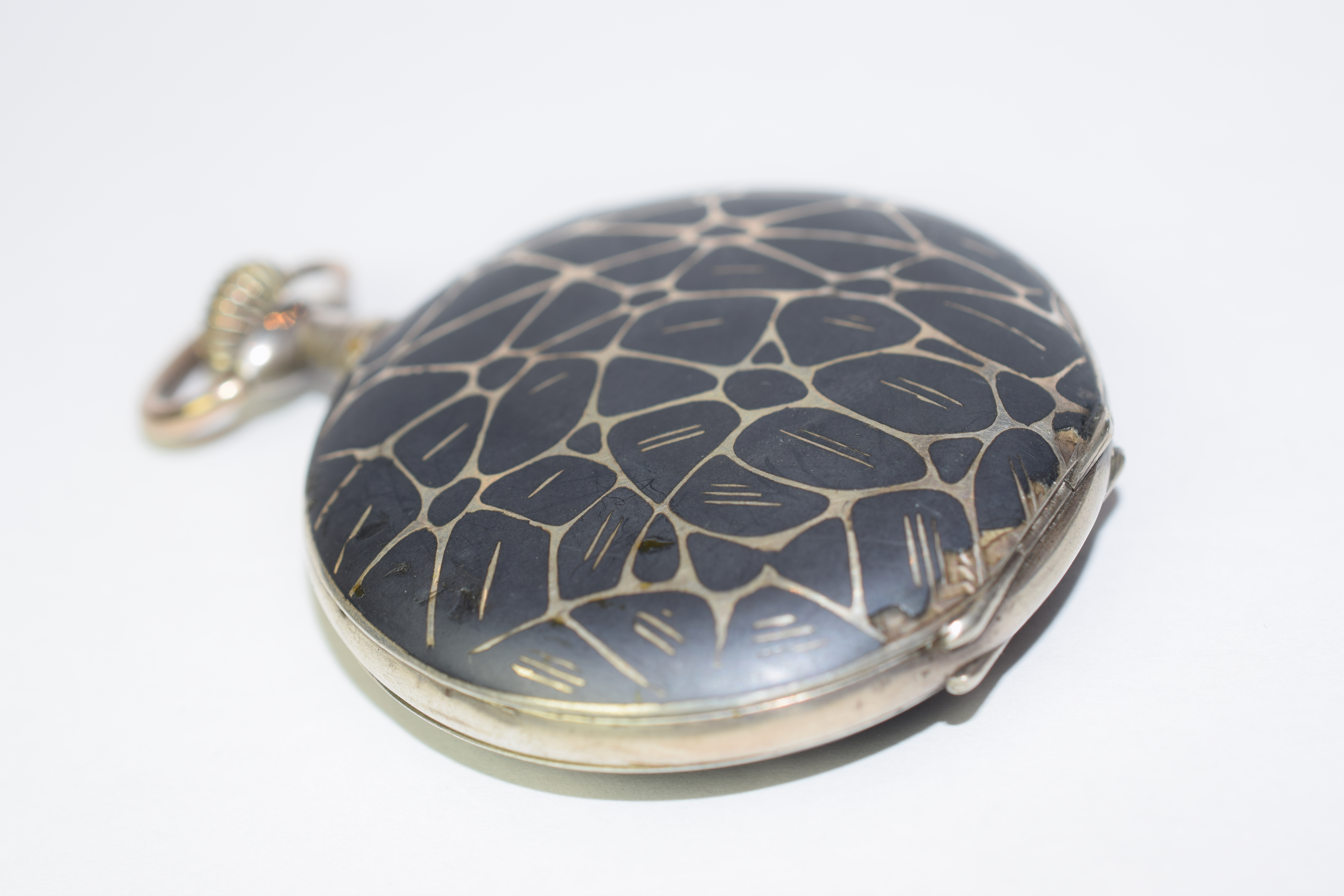 Lafarge Hunter Silver Niello Pocket Watch - Image 5 of 5