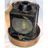 Vintage Railway Guard's Copper Based Oil Signalling Lamp