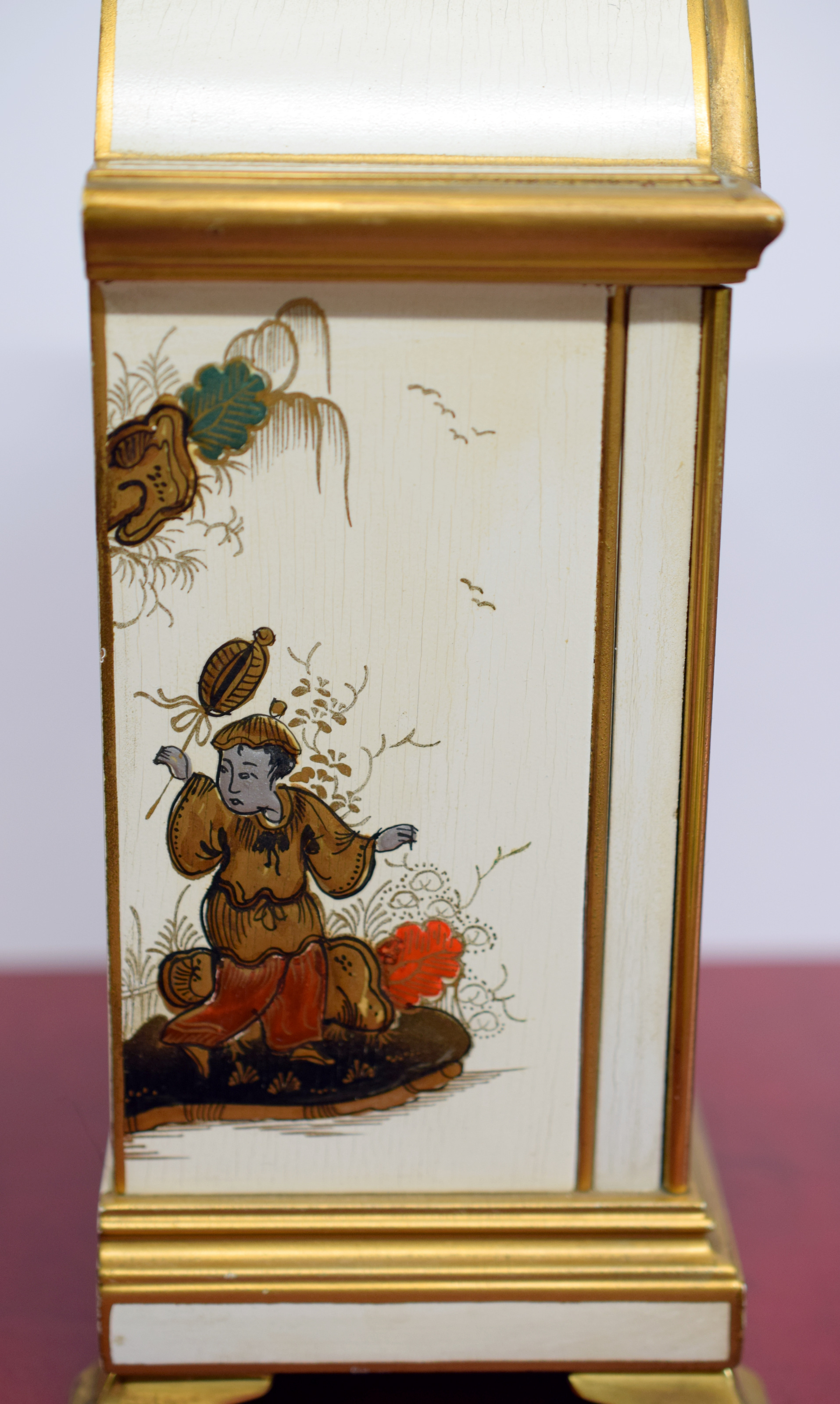 Beautiful Elliot Chinoiserie 8 Day Mantel Clock c1920s - Image 4 of 6