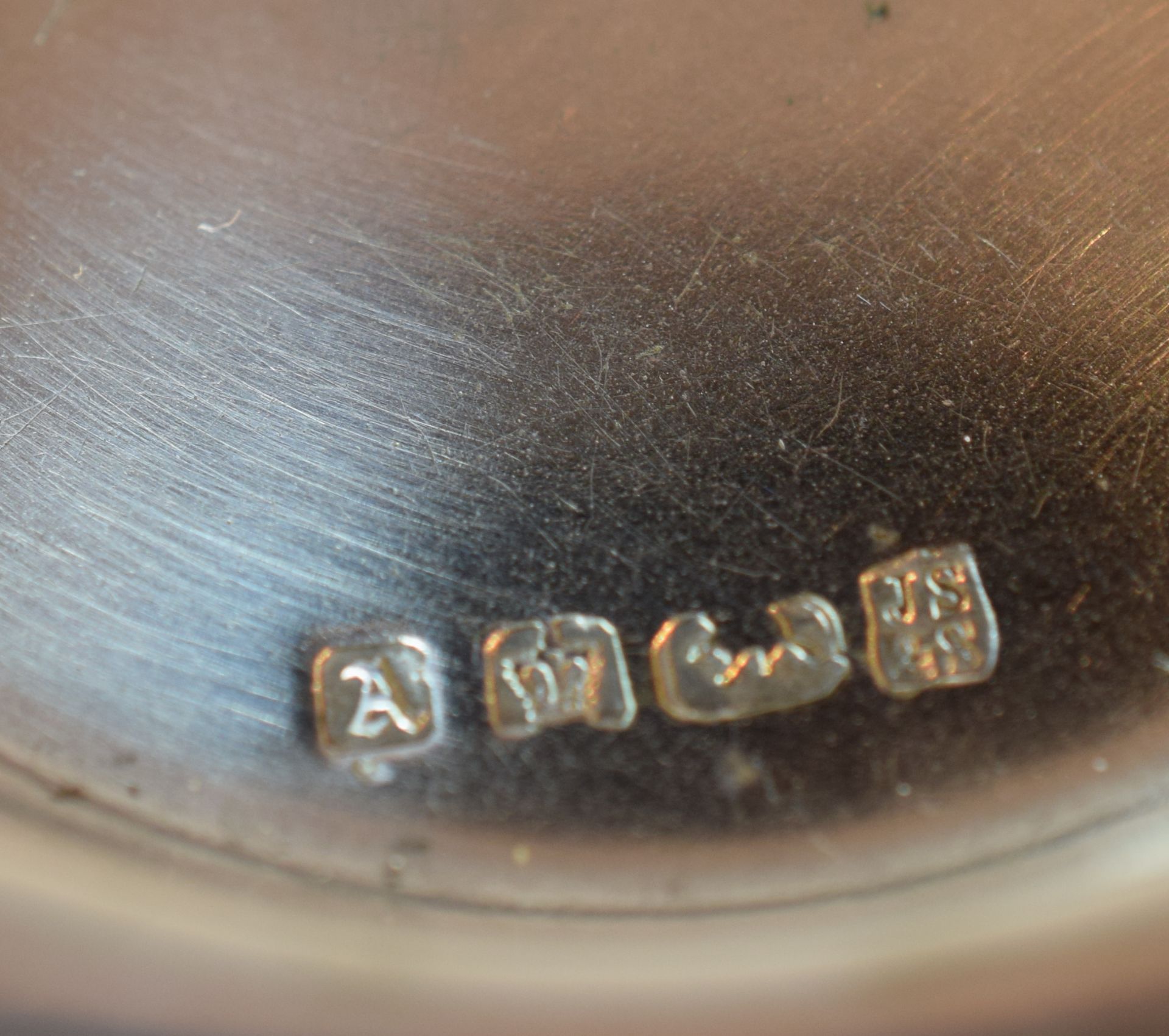 Chester Silver Inkwell With Glass Liner And Silver Plate - Image 3 of 7