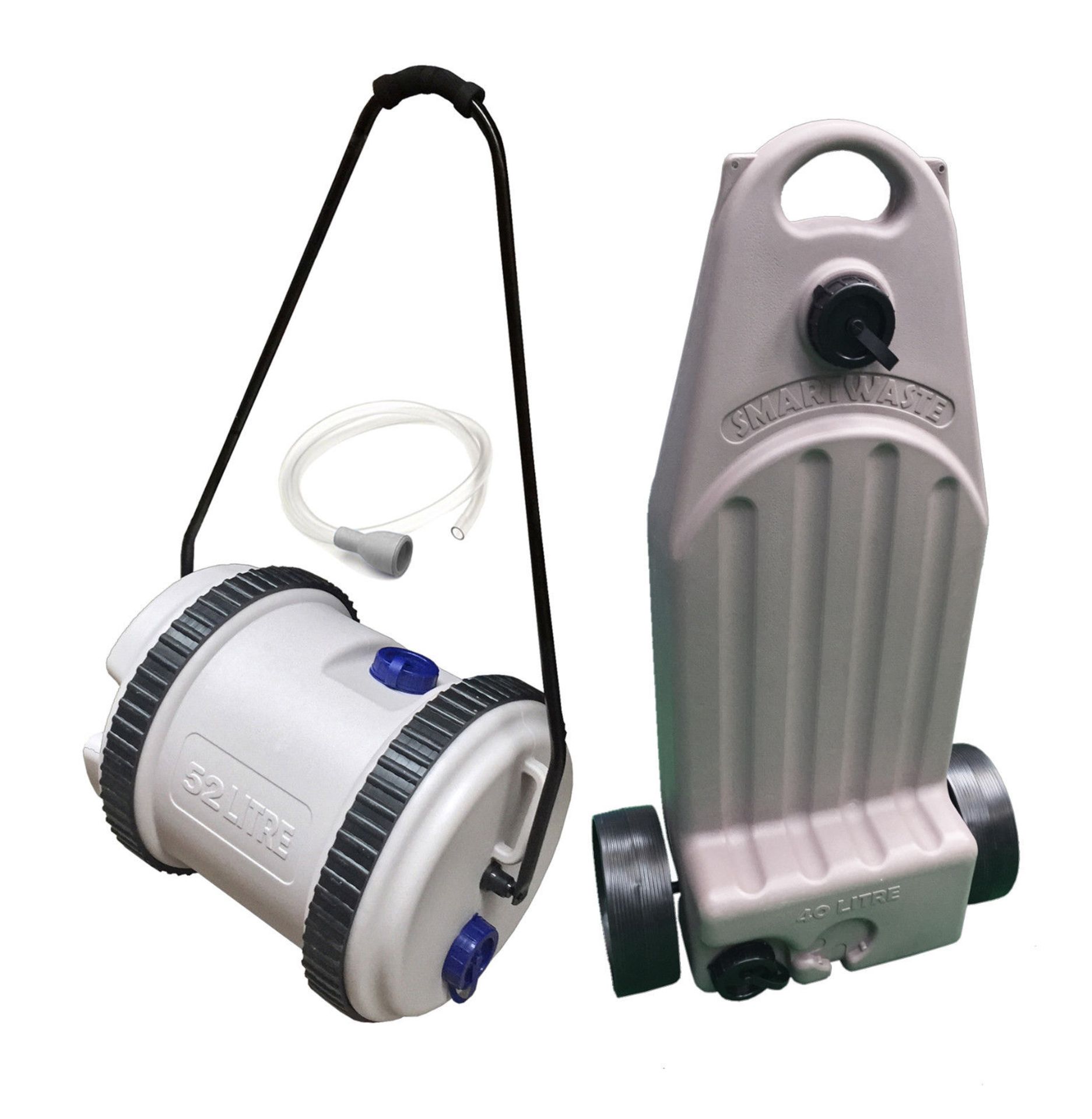 52 Litre FRESH WATER and 40 Litre WASTE CARRIER - QTY: 1 The fresh water roller is ideal for