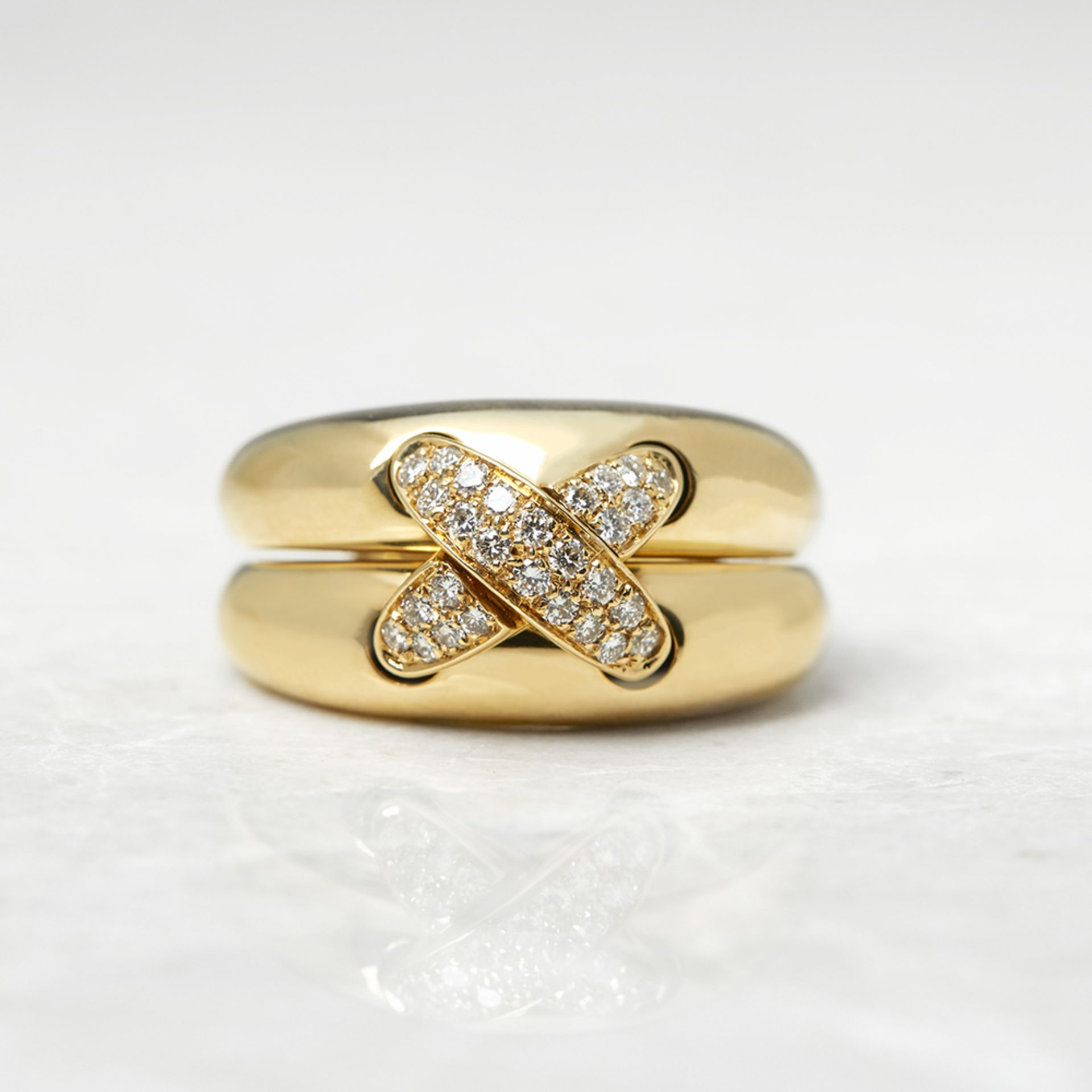 Chaumet 18k Yellow Gold 0.30ct Diamond Liens Ring - Image 8 of 16