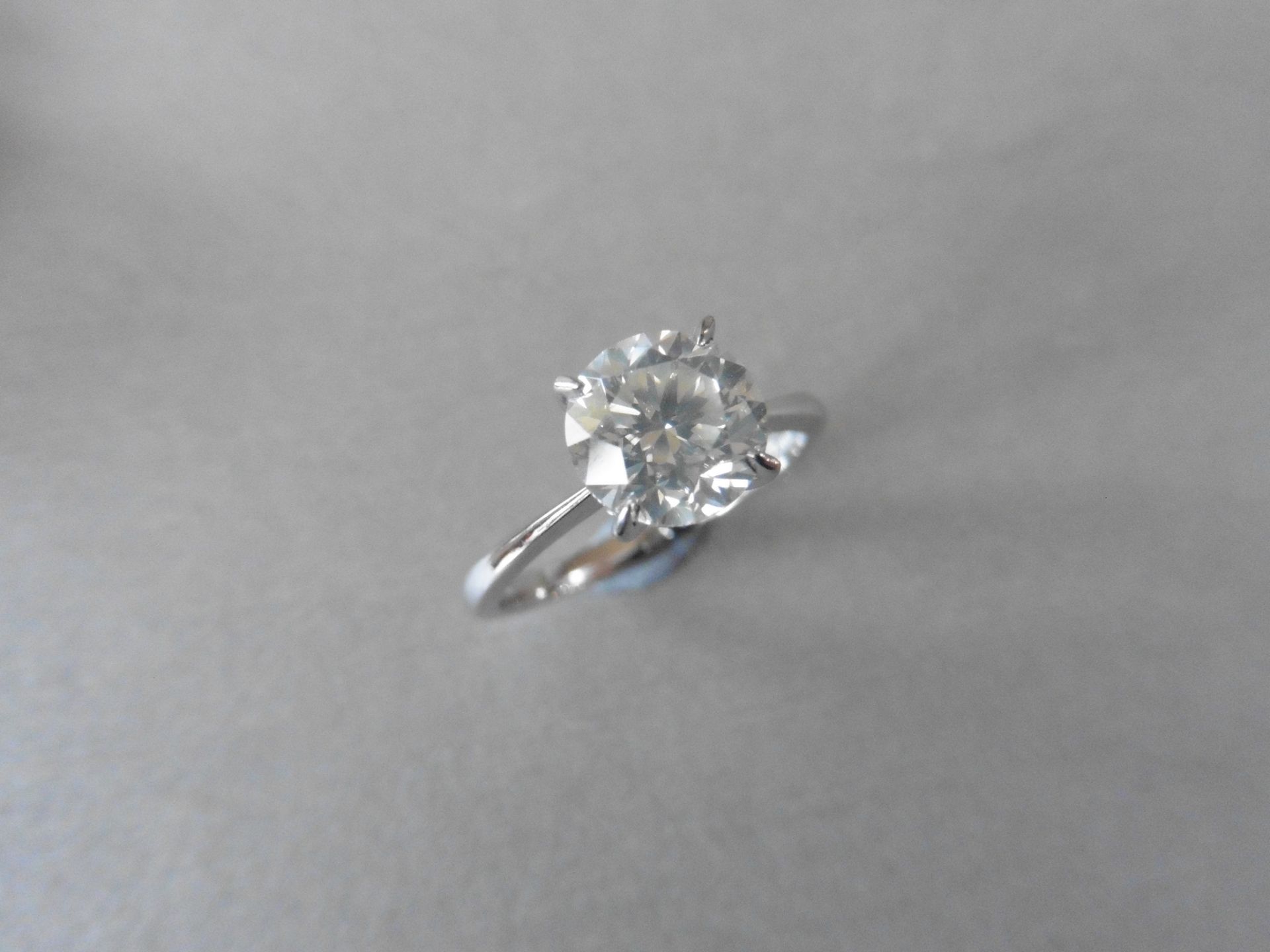 1.51ct diamond solitaire ring. Set in 18ct white gold. F colour si2 clarity. Ring size M. Hallmarked