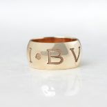 Bulgari 18k Rose Gold Monologo Ring