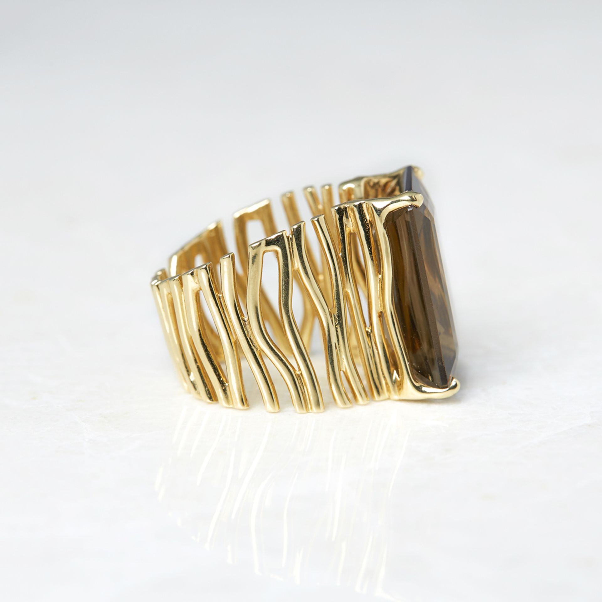 Carla Amorim 18k Yellow Gold Smoky Quartz Ring - Image 2 of 5