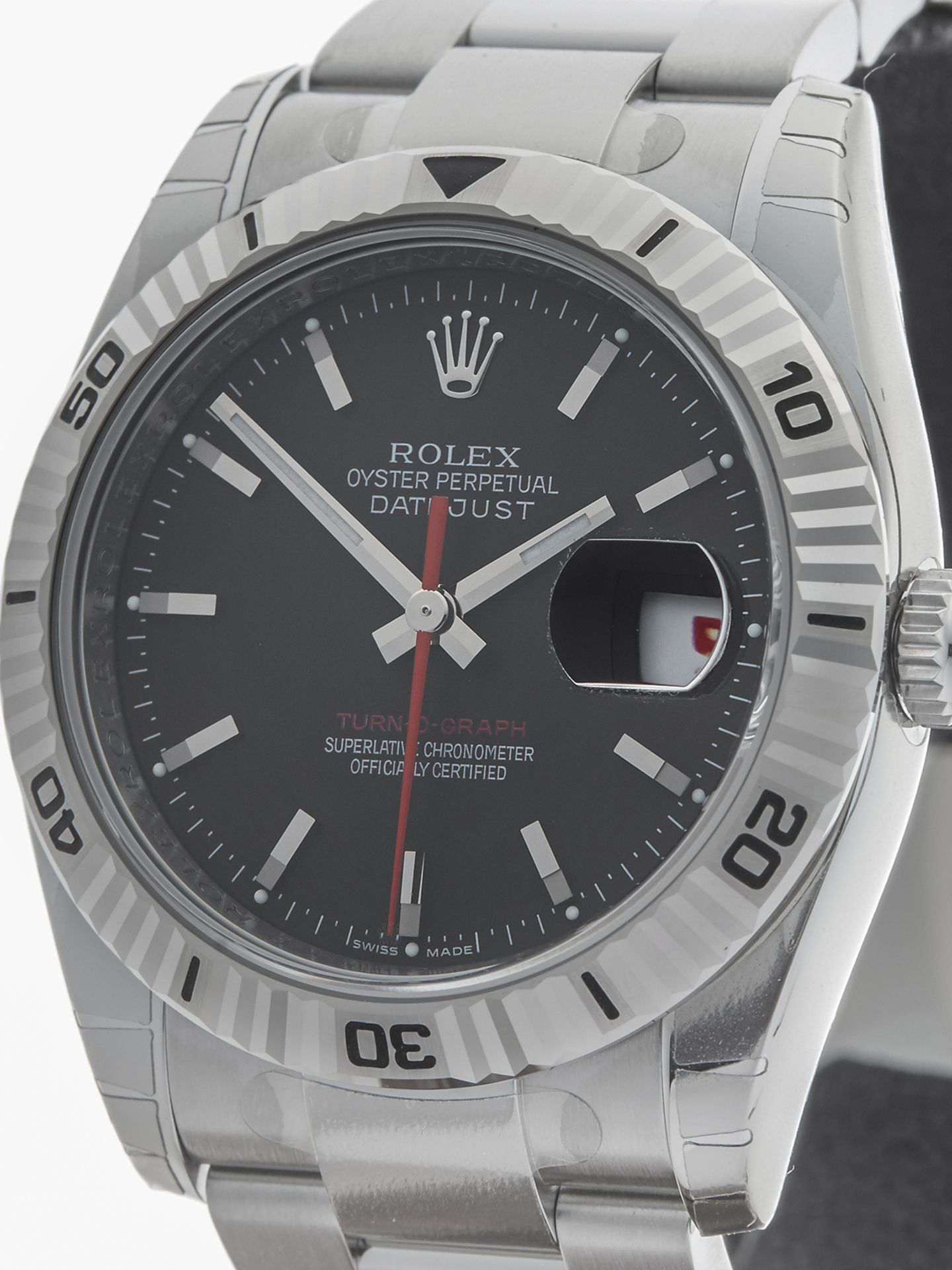Rolex Datejust Turn-O-Graph 36mm Stainless Steel 116264 - Image 3 of 8