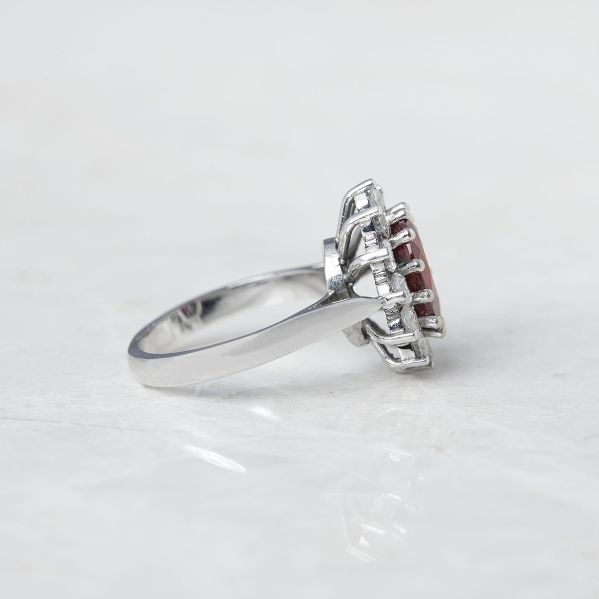 Unbranded 18k White Gold 2.50ct Ruby & 1.00ct Diamond Cocktail Ring - Image 2 of 5