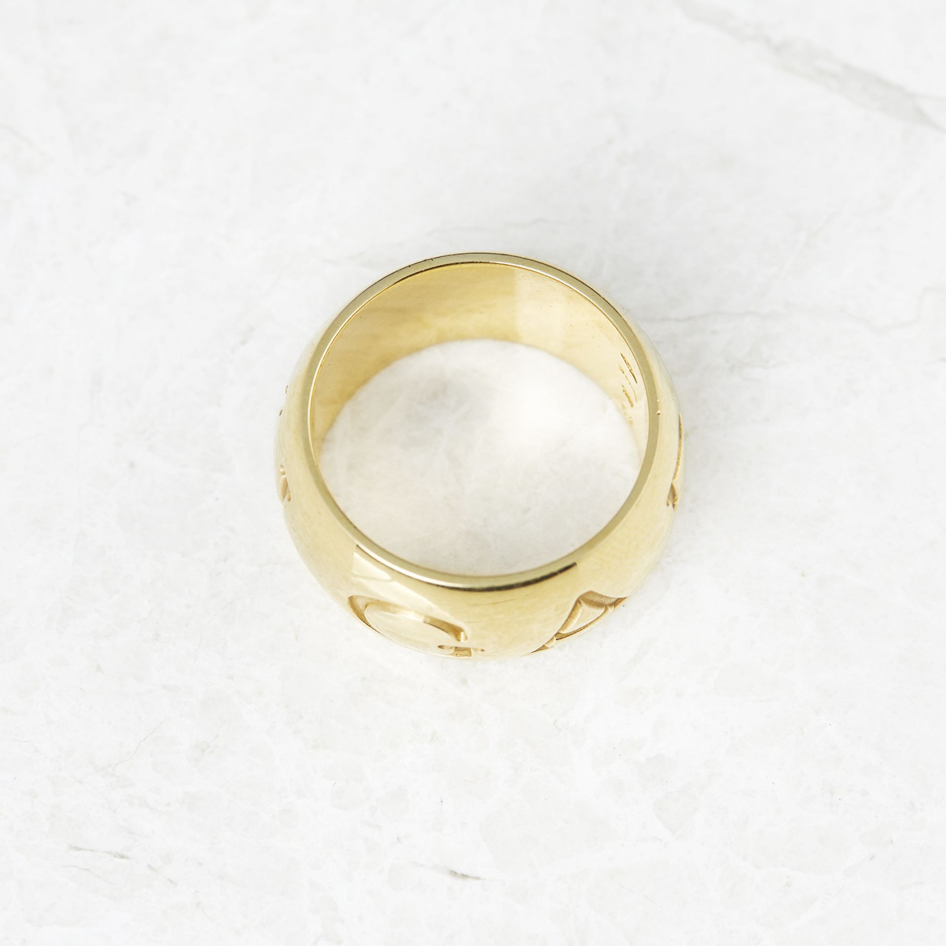 Bulgari 18k Yellow Gold Monologo Ring - Image 5 of 5