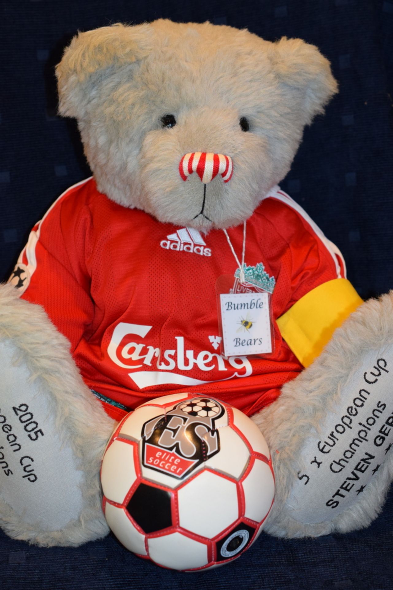 Steven Gerrard One Of A Kind Bear By Fiona Wells