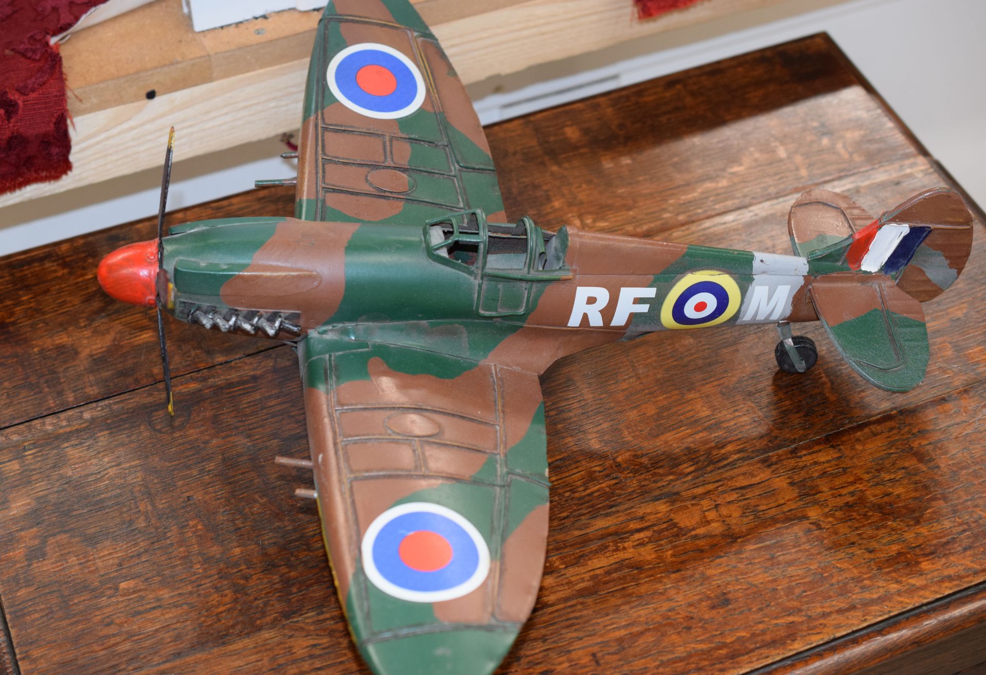 Tinplate Spitfire Model