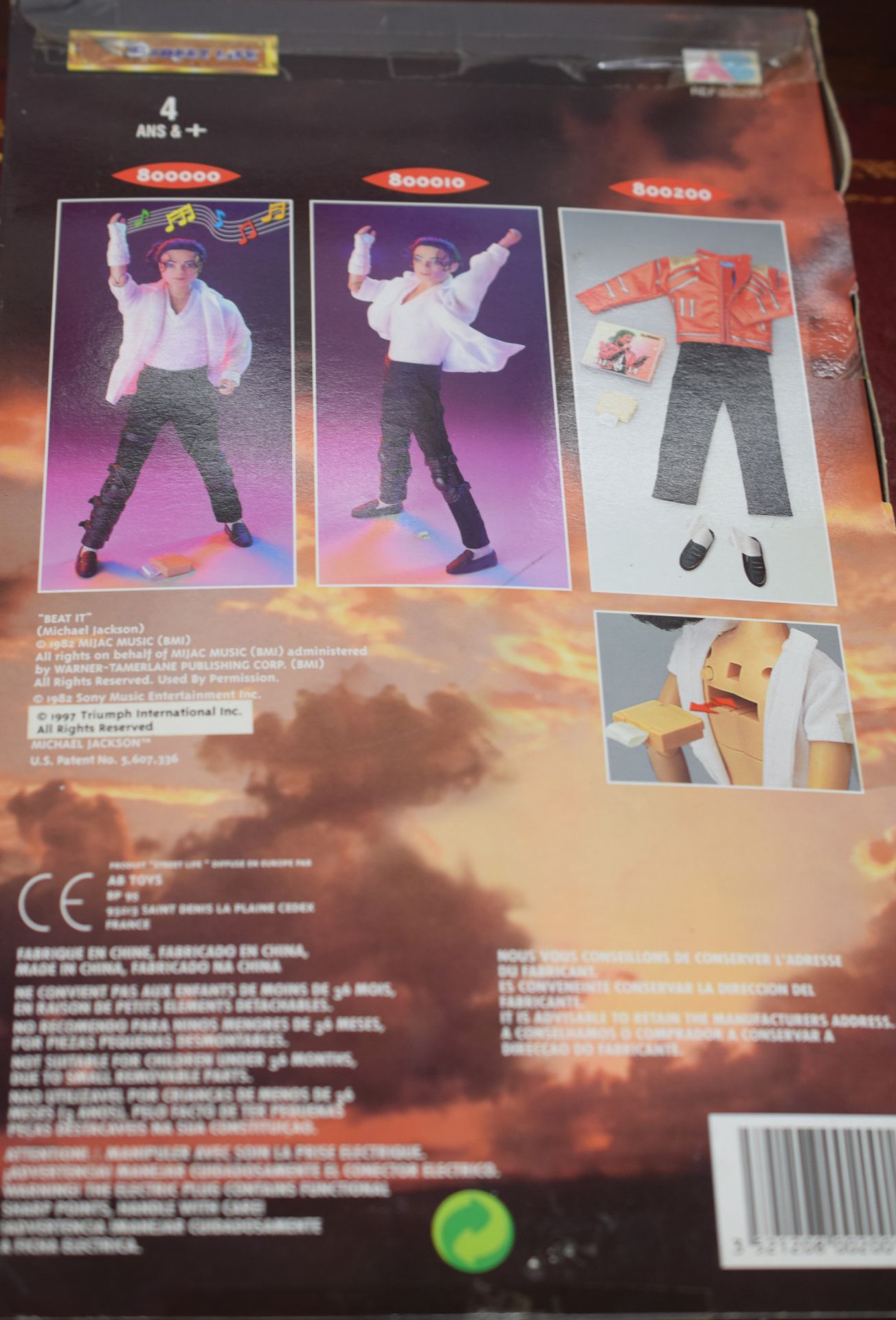 Complete in box is this Michael Jackson Suit For Doll - Image 2 of 2