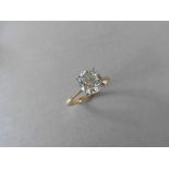 2.00ct Diamond solitaire ring. Set in 18ct gold, size M. L colour, si2 clarity. Four claw white gold