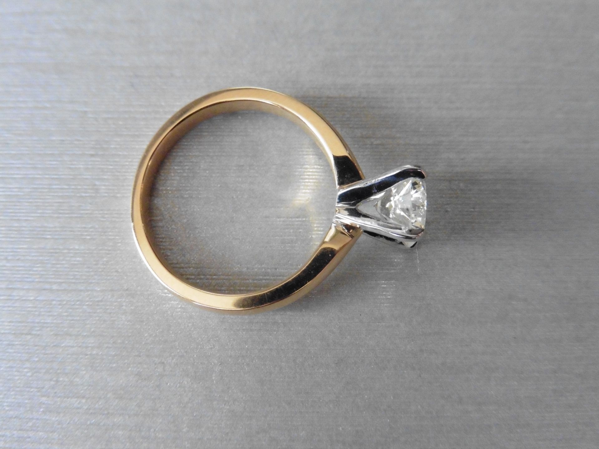 2.32ct Diamond solitaire ring. Set in 18ct gold, size M. H colour, si3 clarity ( enhanced stone ). - Image 2 of 3