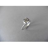 2.00ct Diamond solitaire ring. Set in 18ct gold, size M. E colour, si2 clarity ( enhanced stone ).