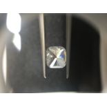 1.50ct cushion cut diamond. E colour, VS2 clarity. 6.65 x 6.18 x 4.28mm. GIA certification _