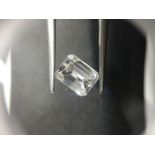 1.72ct emerald cut diamond. G colour, vs1 clarity. 7.99 x 6.09 x 4.08mm. GIA certificate 1223491136_