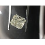 2.03ct radiant cut diamond. K colour, VS1 clarity. No certification. Valued at £17355For more