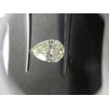 1.47ct pear cut diamond. K colour, VS2 clarity. No certification .Valued at £9120For more