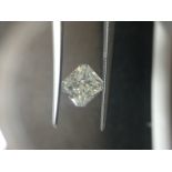 1.30ct radiant cut diamond. J colour, SI2 clarity. No certification. Valued at £9100For more