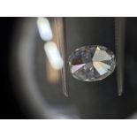 1.01ct oval cut diamond. D colour, SI2 clarity. No certificate. Valued at £7775For more