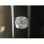 1.05ct cushion cut diamond. G colour, SI1 clarity. 6.10 x 5.59 x 3.70mm. GIA certification _